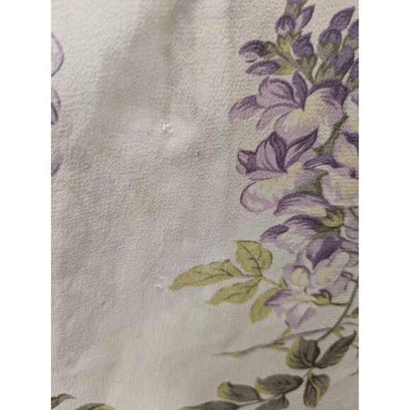 Vintage Ivory Lilac Floral Floor Length Silk Dress sz 12 Bridesmaid Formal - Picture 16 of 16